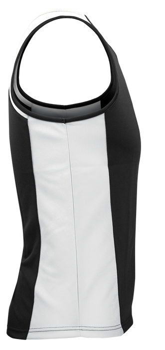 PREMIER MENS SINGLETS - BLACK/WHITE