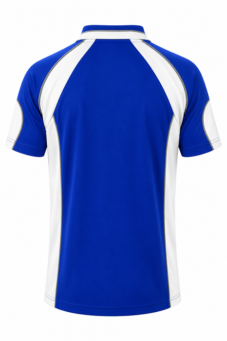 MURRAY MENS POLOS - ROYAL/WHITE