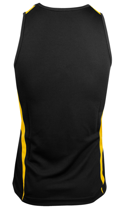 EUREKA MENS SINGLETS - BLACK/GOLD