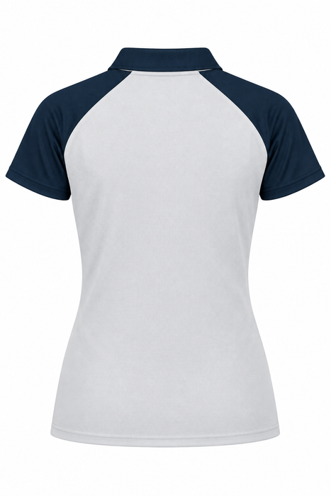 MANLY LADY POLOS - WHITE/NAVY