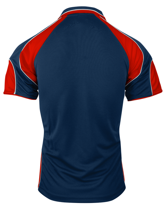 MURRAY MENS POLOS - NAVY/RED