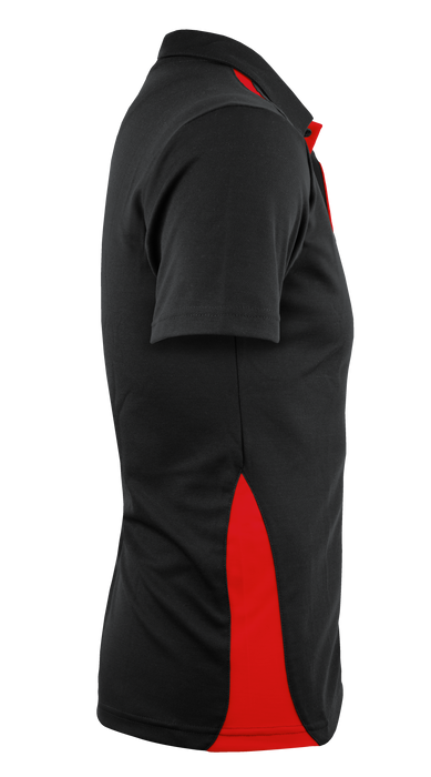 PATERSON MENS POLOS - BLACK/RED