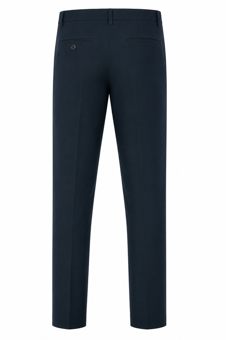 FLAT FRONT PANT MENS PANTS - NAVY