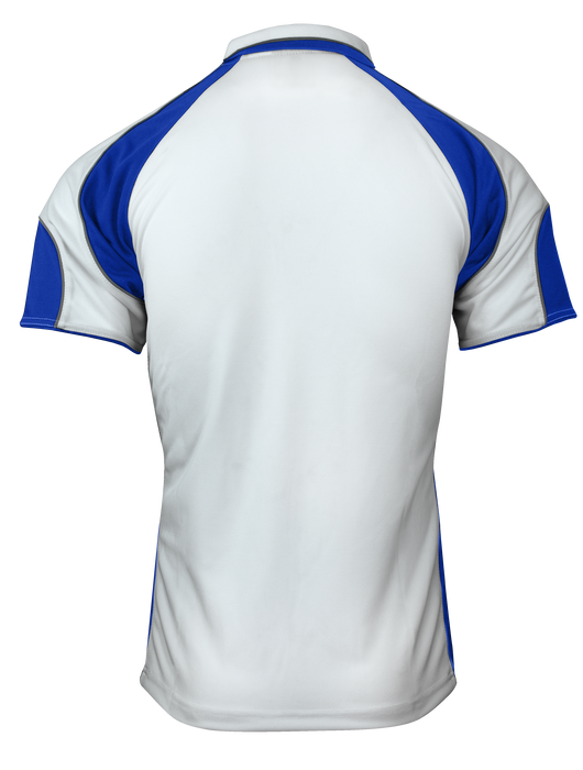 MURRAY MENS POLOS - WHITE/ROYAL