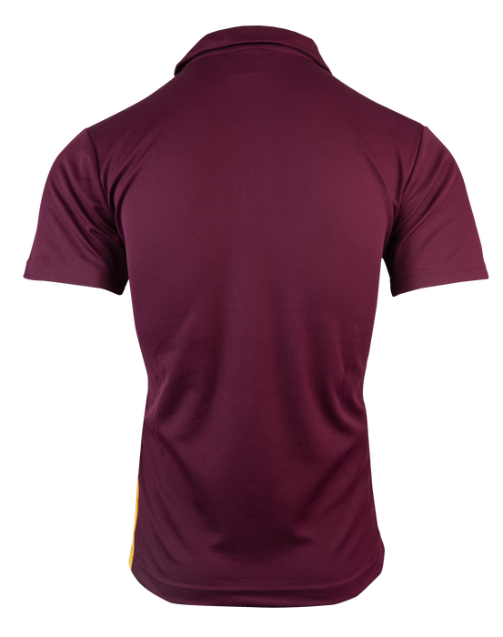 PATERSON MENS POLOS - MAROON/GOLD