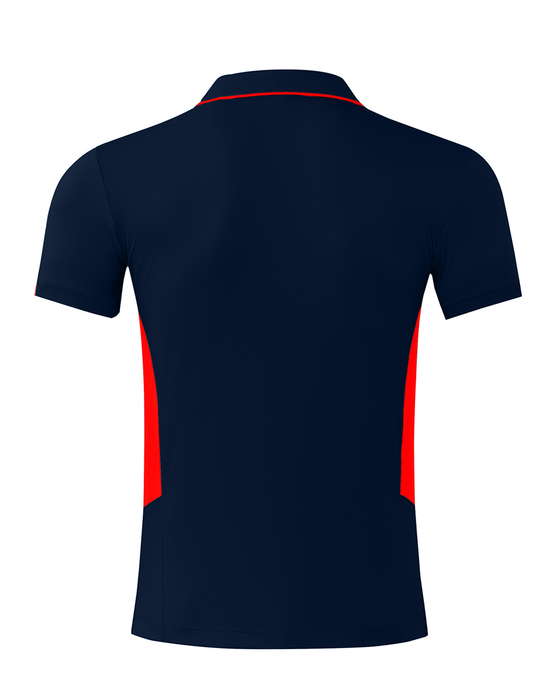TASMAN MENS POLOS - NAVY/RED