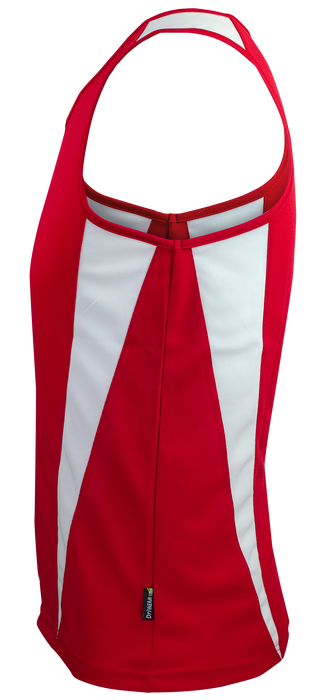 EUREKA MENS SINGLETS - RED/WHITE