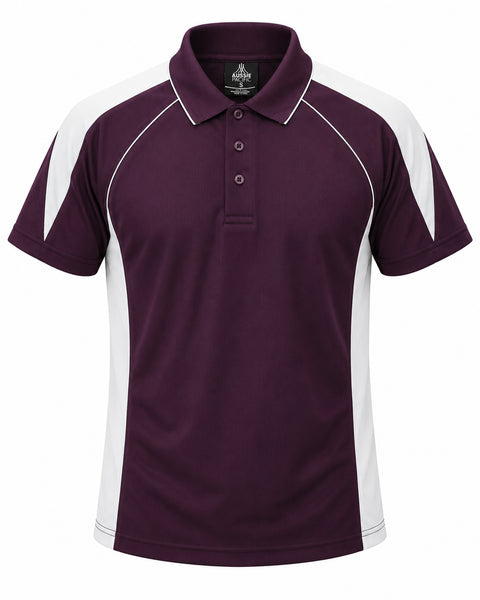 BURGUNDY/WHITE