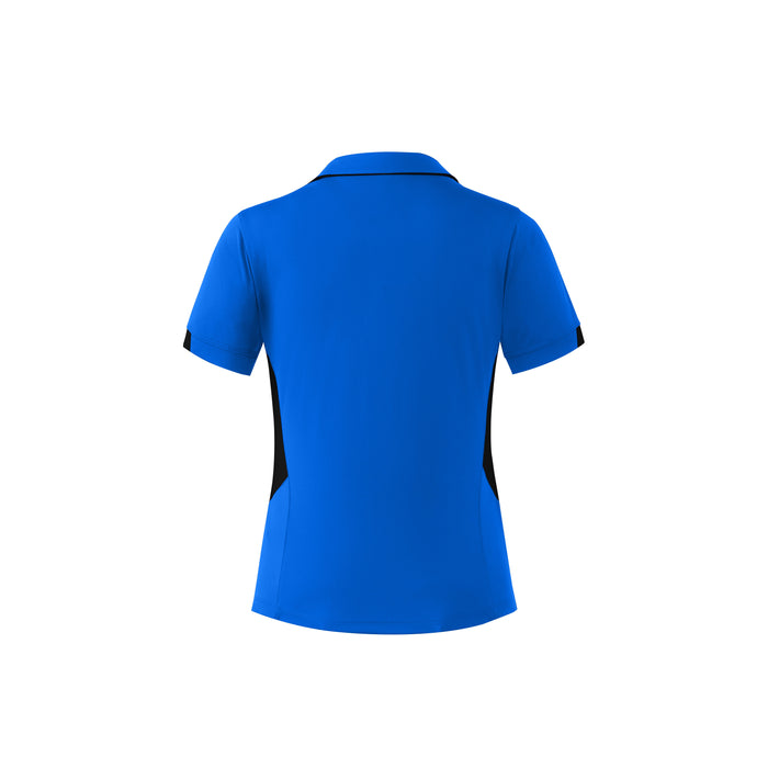 TASMAN LADY POLOS - CYAN/BLACK