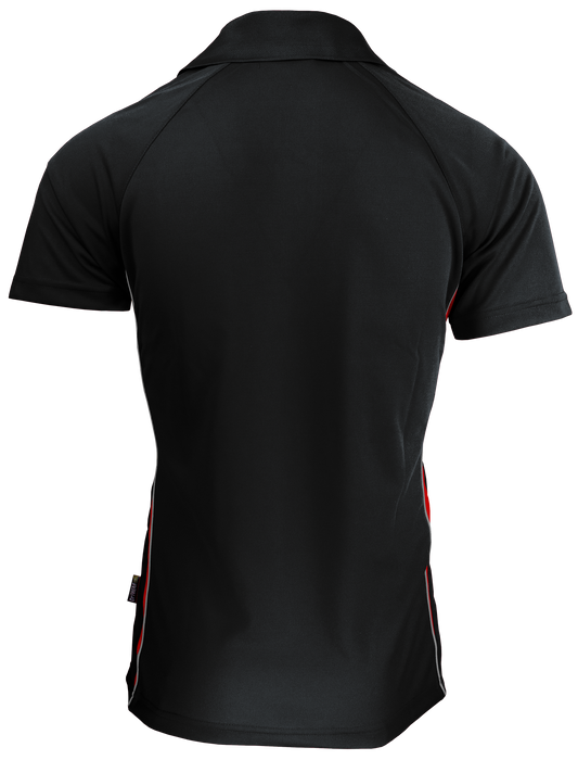 EUREKA MENS POLOS - BLACK/RED