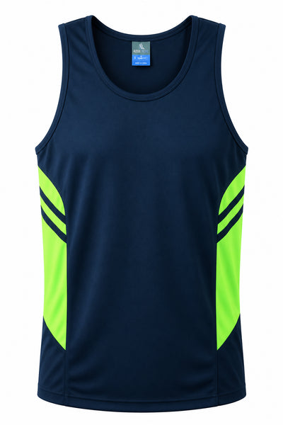 NAVY/NEON GREEN
