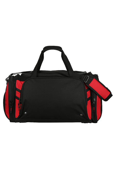 TASMAN SPORTSBAG - BLACK/RED