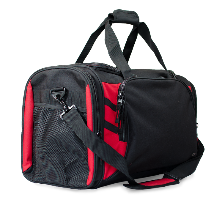 TASMAN SPORTSBAG - BLACK/RED