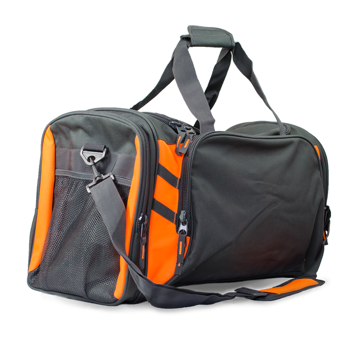 TASMAN SPORTSBAG - SLATE/NEON ORANGE