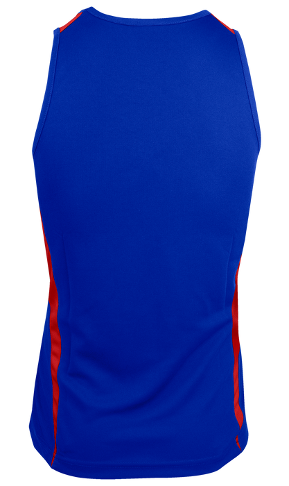 EUREKA MENS SINGLETS - ROYAL/RED