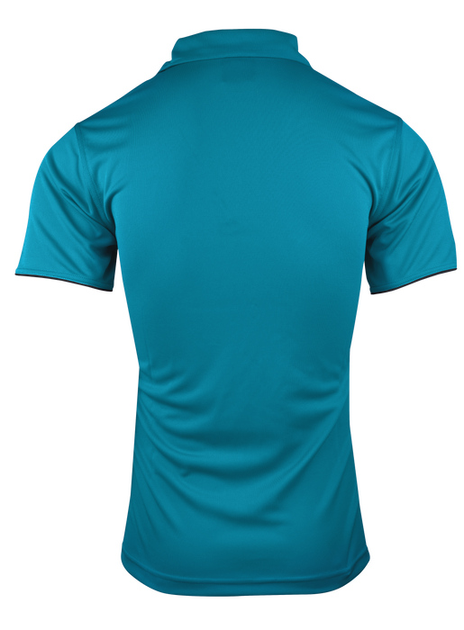 YARRA MENS POLOS - TEAL/BLACK