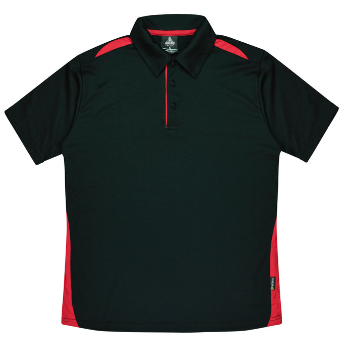 PATERSON KIDS POLOS - BLACK/RED