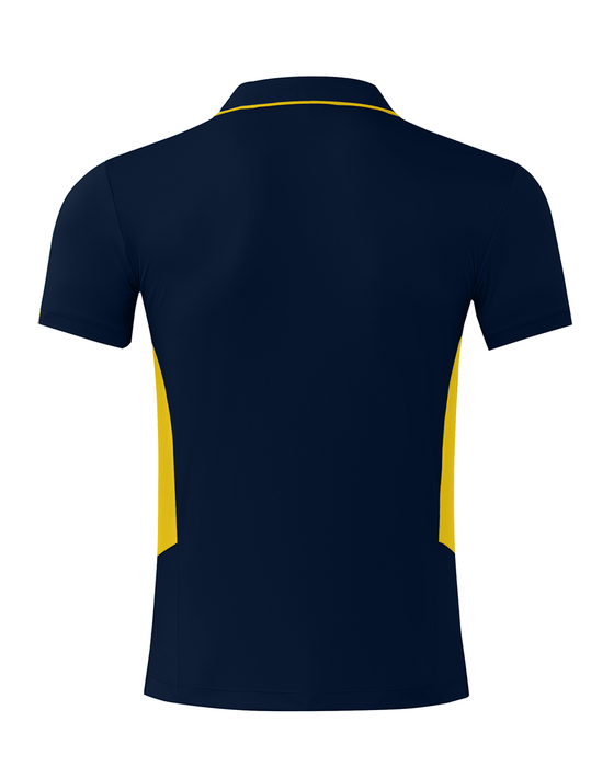 TASMAN MENS POLOS - NAVY/GOLD
