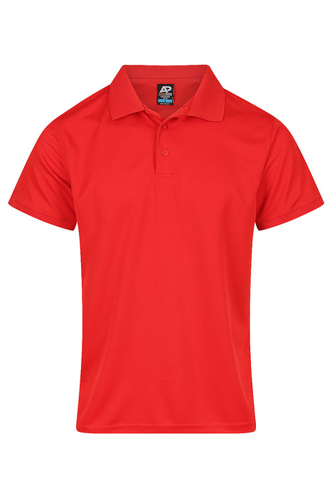 LACHLAN MENS POLOS - RUBY RED