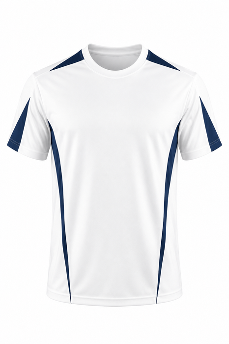 EUREKA MENS TEES - WHITE/NAVY