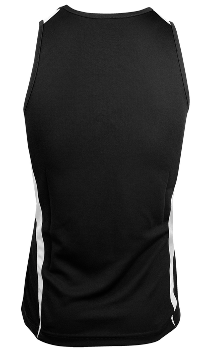 EUREKA MENS SINGLETS - BLACK/WHITE