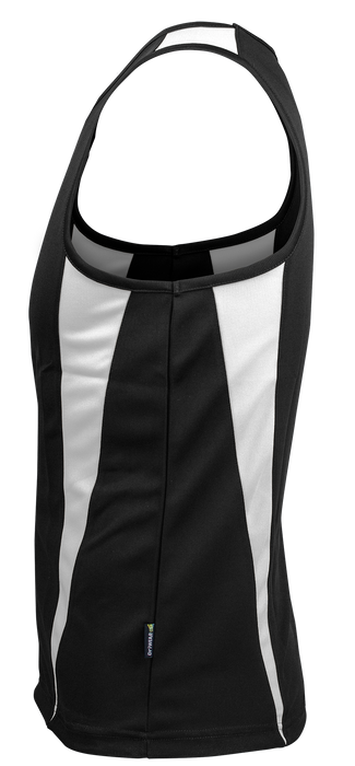 EUREKA MENS SINGLETS - BLACK/WHITE