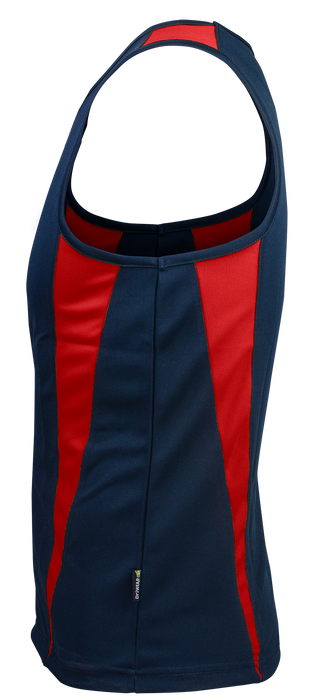 EUREKA MENS SINGLETS - NAVY/RED