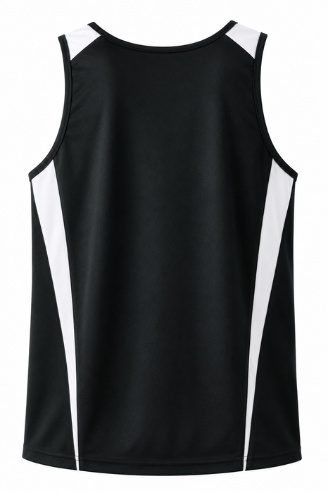 EUREKA MENS SINGLETS - BLACK/WHITE