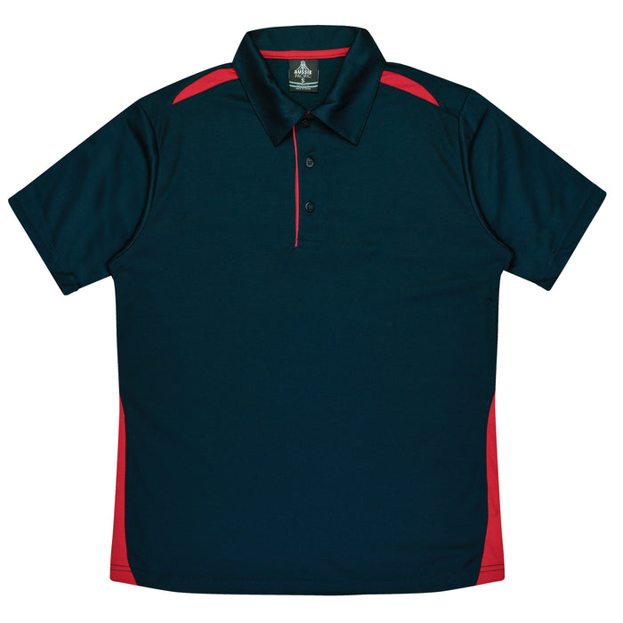 PATERSON KIDS POLOS - NAVY/RED