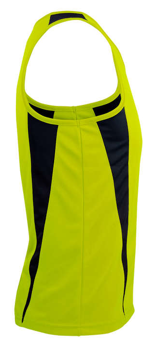 EUREKA MENS SINGLETS - YELLOW/NAVY