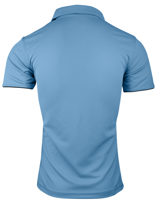 YARRA MENS POLOS - SKY/NAVY