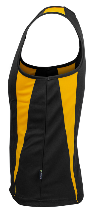 EUREKA MENS SINGLETS - BLACK/GOLD