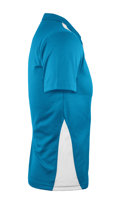 PATERSON MENS POLOS - PACIFIC BLUE/WHITE