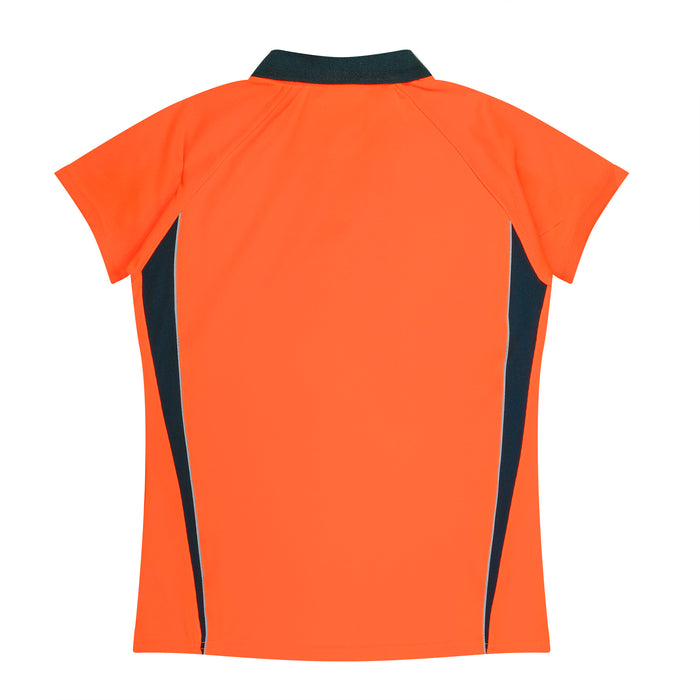 EUREKA LADY POLOS - ORANGE/NAVY