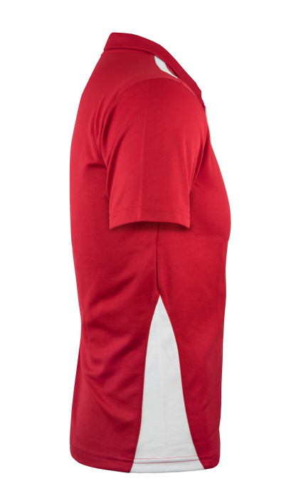 PATERSON MENS POLOS - RED/WHITE