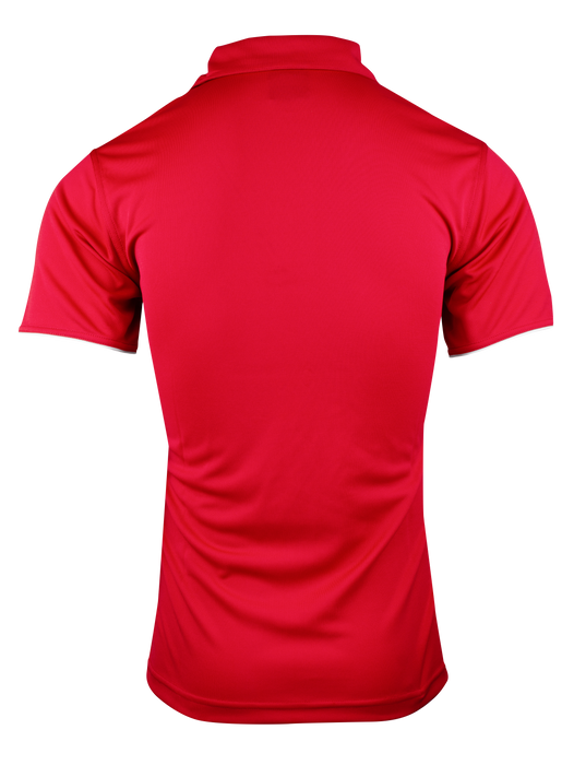YARRA MENS POLOS - RED/WHITE
