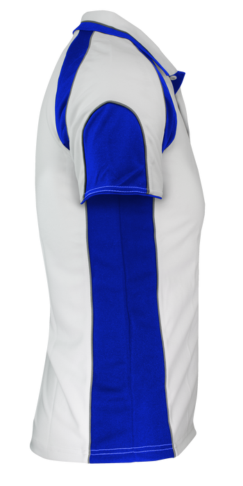 MURRAY MENS POLOS - WHITE/ROYAL