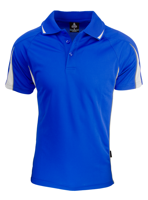 EUREKA MENS POLOS - ROYAL/WHITE