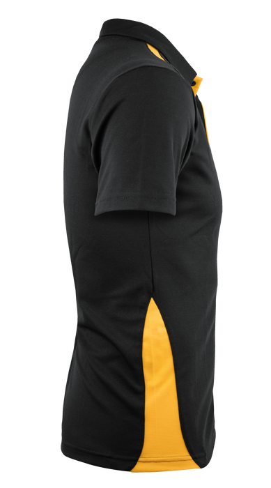 PATERSON MENS POLOS - BLACK/GOLD