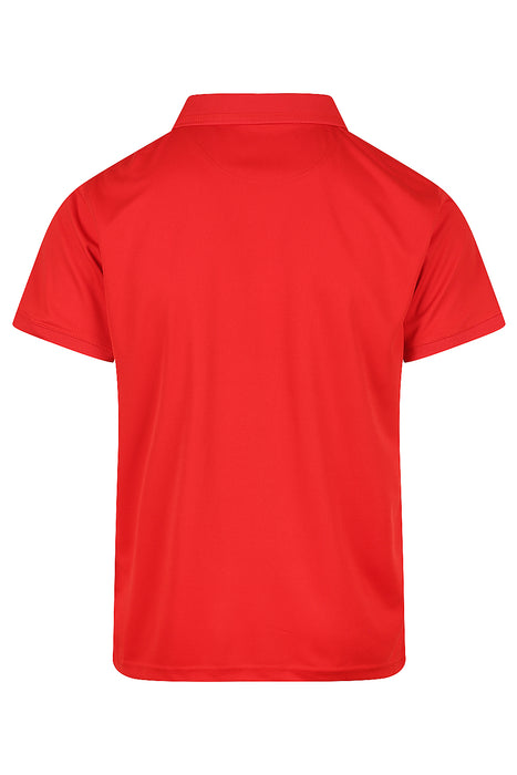 LACHLAN MENS POLOS - RUBY RED