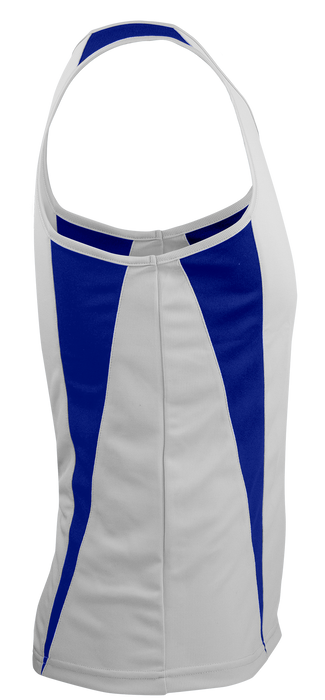 EUREKA MENS SINGLETS - WHITE/ROYAL