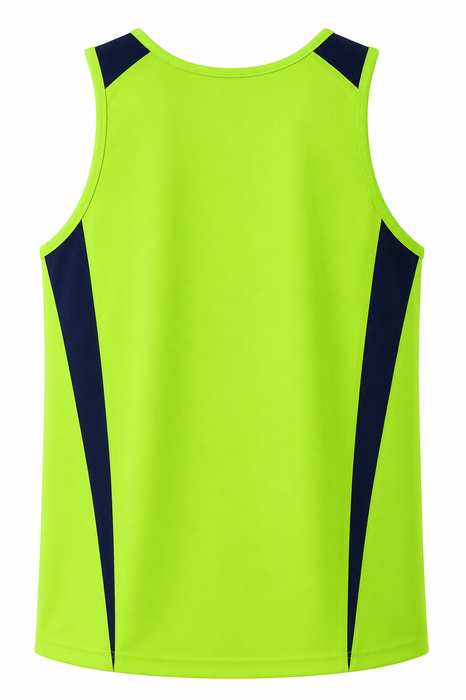 EUREKA MENS SINGLETS - YELLOW/NAVY