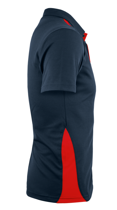 PATERSON MENS POLOS - NAVY/RED