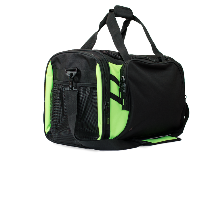 TASMAN SPORTSBAG - BLACK/NEON GREEN