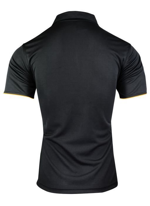 YARRA MENS POLOS - BLACK/GOLD