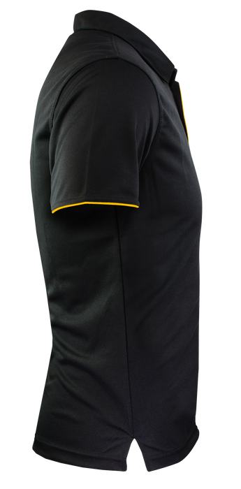 YARRA MENS POLOS - BLACK/GOLD