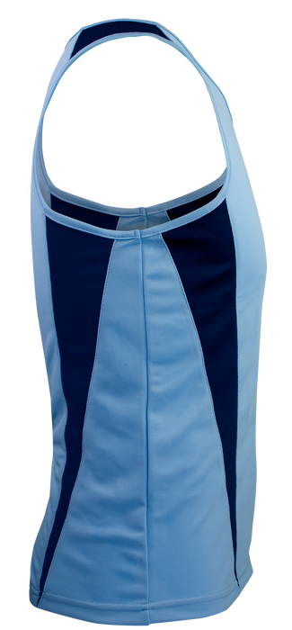 EUREKA MENS SINGLETS - SKY/NAVY