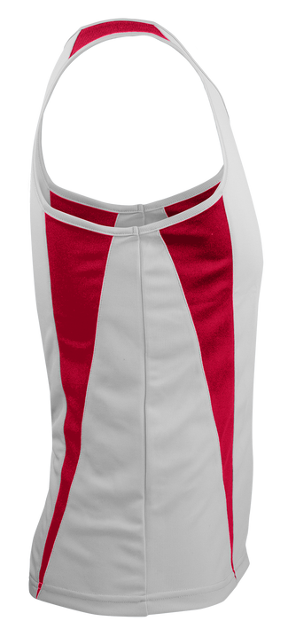 EUREKA MENS SINGLETS - WHITE/RED