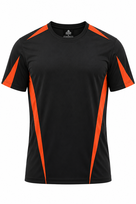 EUREKA MENS TEES - BLACK/ORANGE