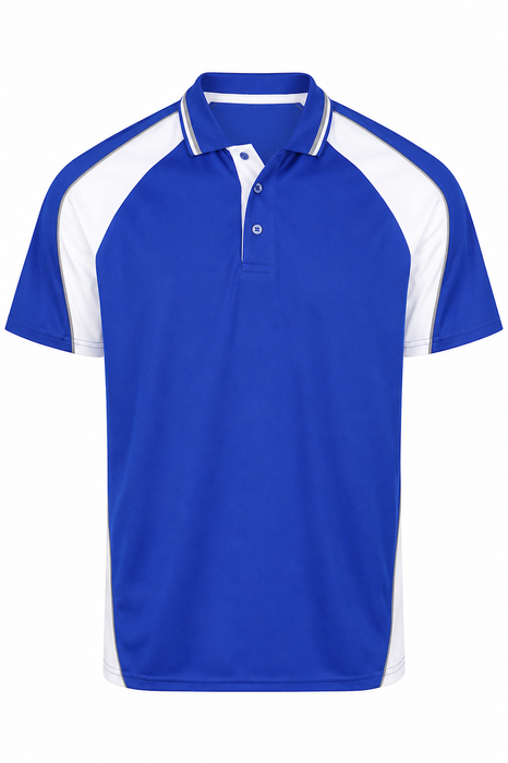 PANORAMA KIDS POLOS - ROYAL/WHITE/ASHE